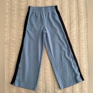 ZARA - Size 7 - Blue Joggers with navy stripes and snaps